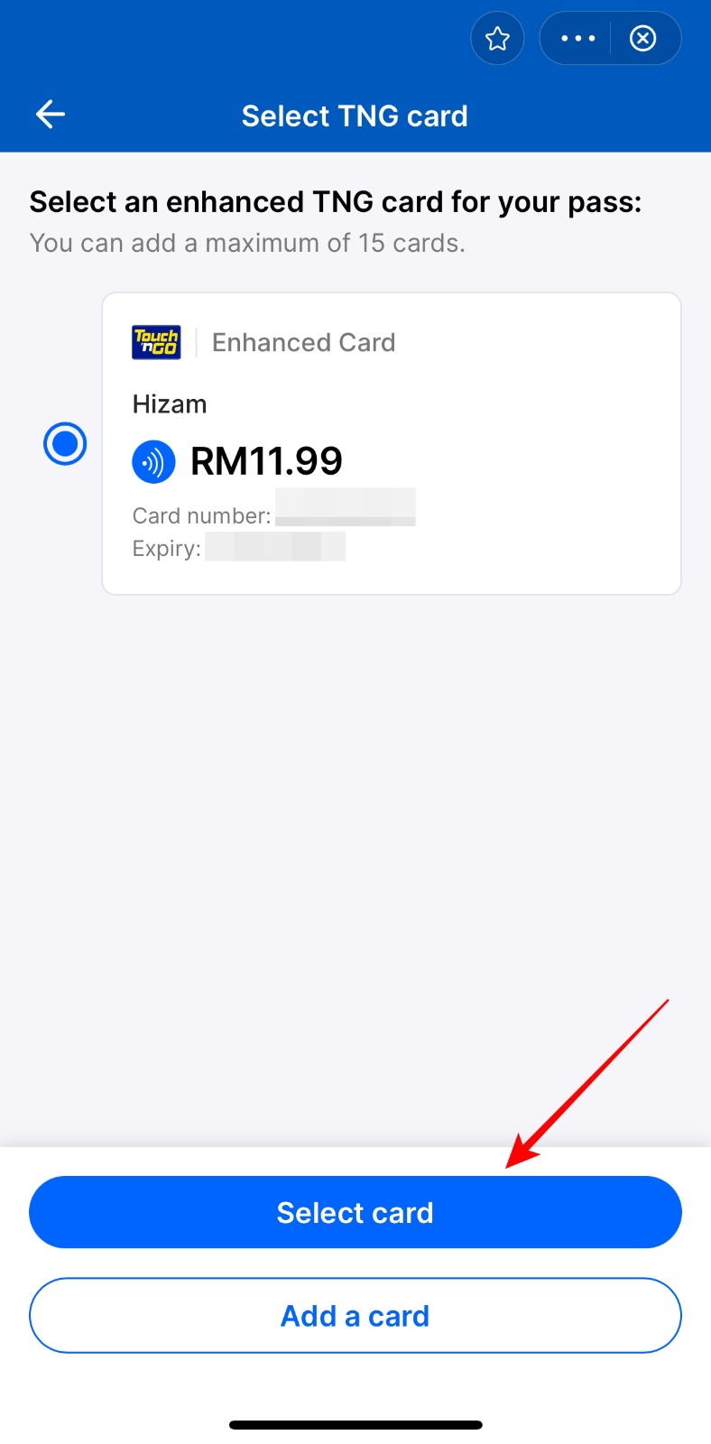Langkah Mudah Perbaharui My50 Step 5